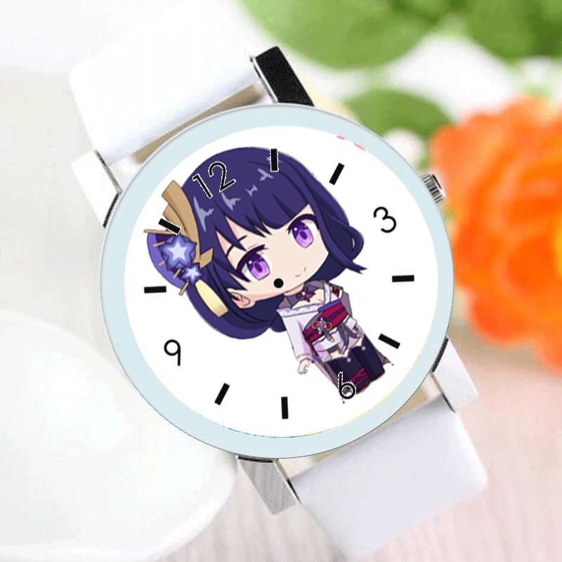 Đồng hồ đeo tay nam nữ in hình nhân vật BAAL game GENSHIN IMPACT anime chibi tiện lợi thời trang
