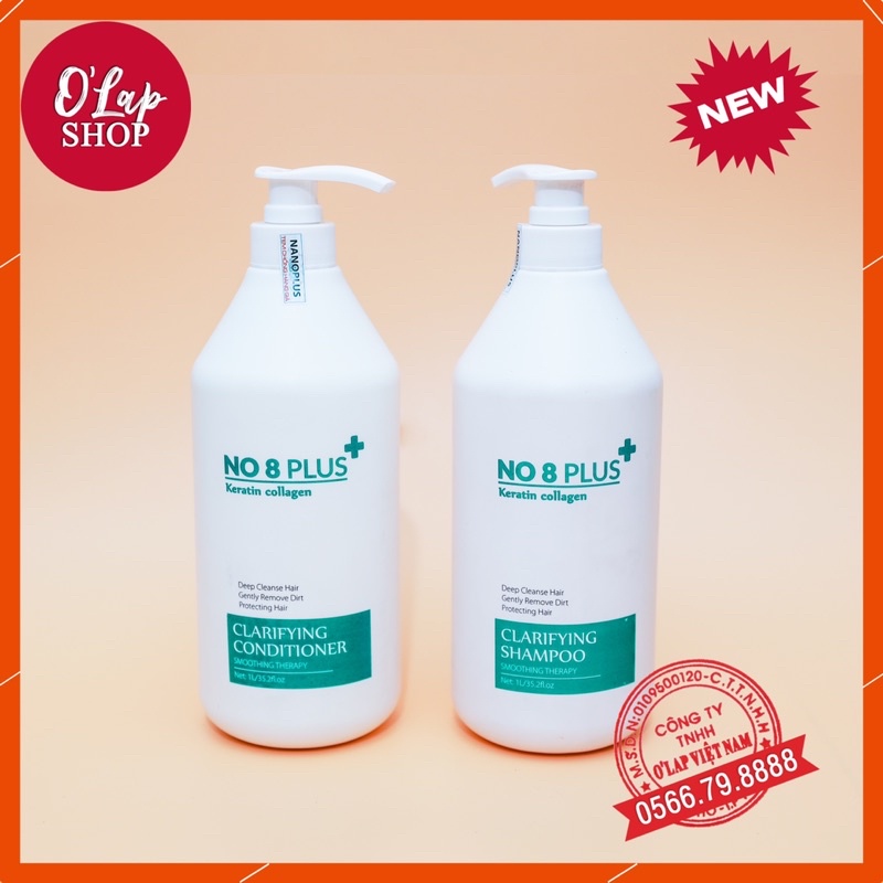 [Hàng Chuẩn Auth] Dầu gội NO8 PLUS 1000mlx2 ( Sale giá sốc )