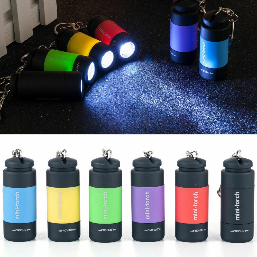 Đèn pin USB mini kiểu móc khóa chống thấm nước