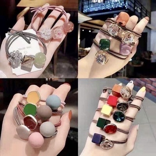 Bộ 20 dây chun buộc tóc có túi đựng mới