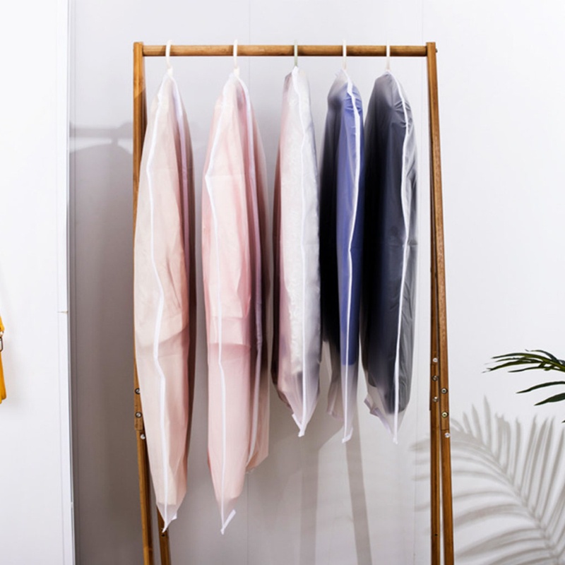 Bộ 6 Vỏ Bọc Quần Áo Khóa Kéo Trong Mờ Chống Bụi Chống Nước Thoáng Khí