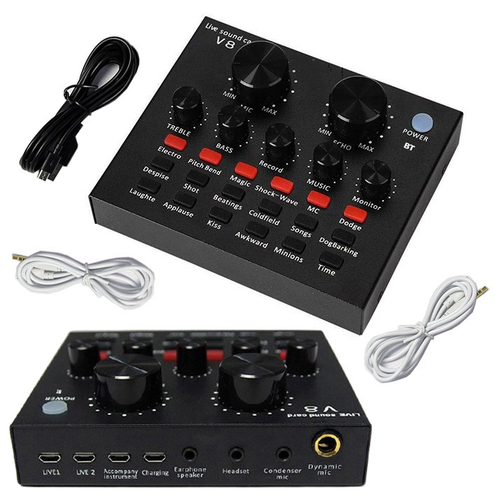 Sound Card thu âm V8