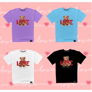 Áo thun form rộng Poseidon tay lỡ - Unisex - Hình in Decal - Gấu Love