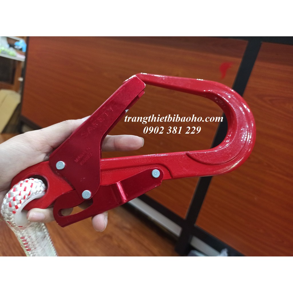 Dây an toàn nịt bụng móc nhôm có miếng đệm lưng (dây thừng)