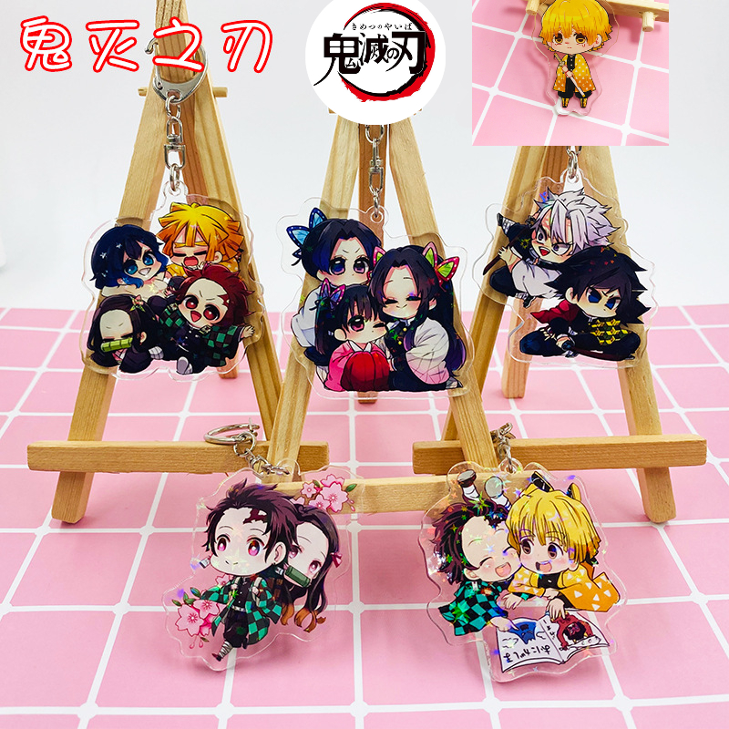 2021Móc Khóa Mặt Hình Nhân Vật Anime Demon Slayer: Kimetsu No Yaiba Xinh Xắn Bằng Acrylic
