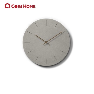 Đồng hồ treo tường, đồng hồ trang trí Decor kim bằng gỗ MDF không kêu phong cách Hàn Quốc - Màu xám - FUNSHOP Cobi Home
