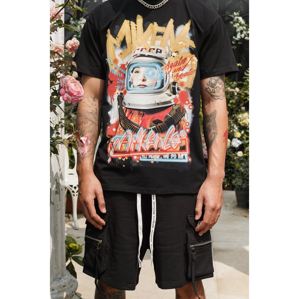Q1Q3 / Áo Thum Mikenco Phi hành gia Astro Venus siêu chất, Áo Phông Unisex Nam Nữ !