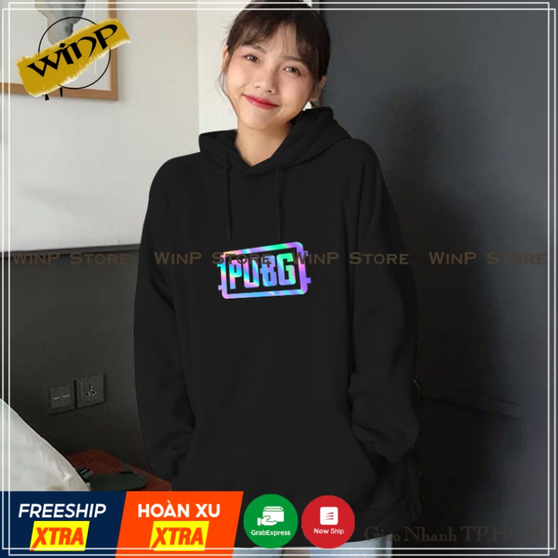 [Áo Hoodie Phản Quang CLIP & ẢNH THẬT]Áo Hoodie Nam/Nữ PUBG In Phản Quang Loại 1,vải không xù