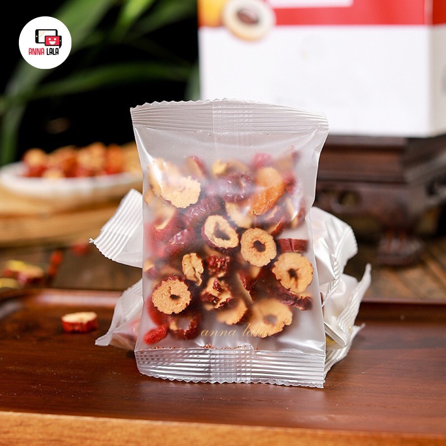 [SẴN] Trà táo đỏ long nhãn Kỉ Tử dưỡng nhan, trà khô thảo mộc , thanh lọc cơ thể 120g