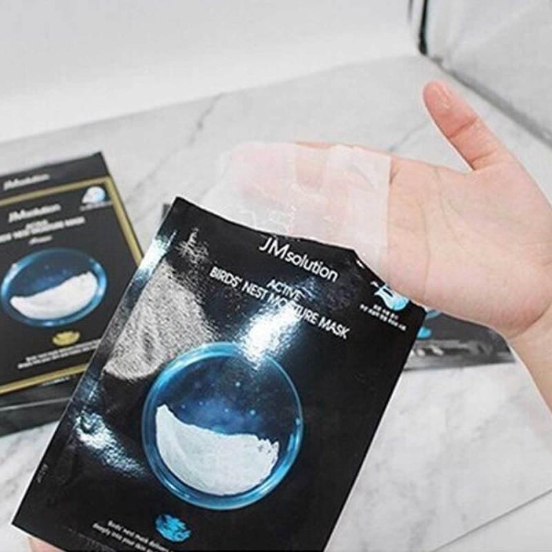 Combo 5 Mặt Nạ Tổ Yến Dưỡng Ẩm, Phục Hồi Da JM solution Active Birds' Nest Moisture Mask 30ml x 5