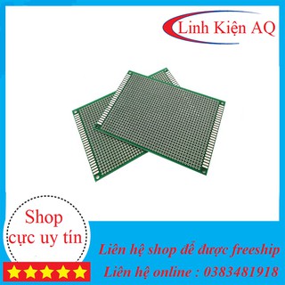 Phíp Đồng Đục Lỗ 1 Mặt PCB ( xanh )