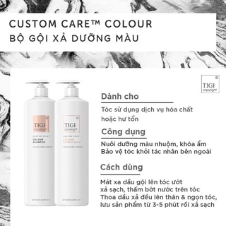 Dầu Gội, Xả Tigi Trắng Copyright chai mới 970ml