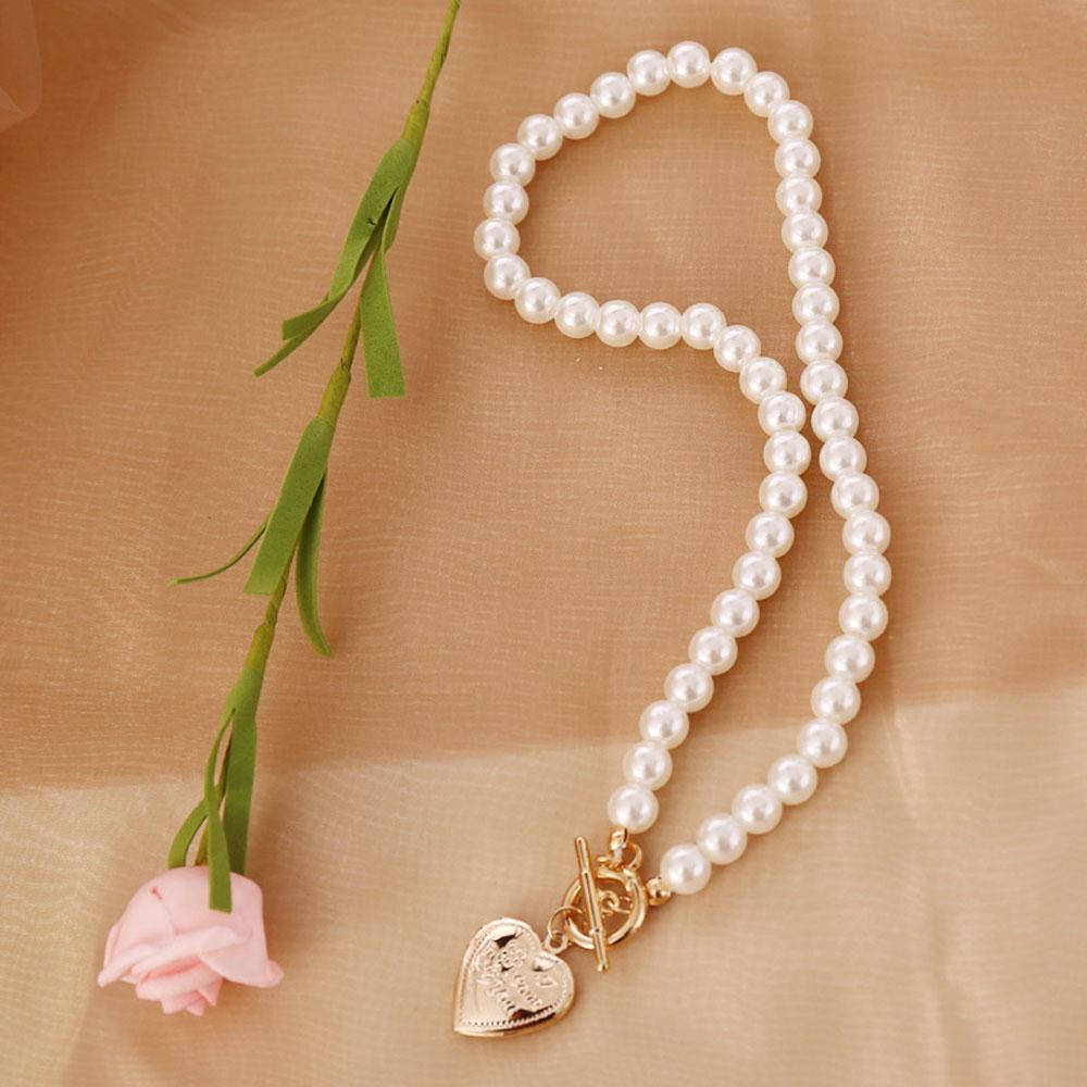 ANEMONE Dây Chuyền Mặt Trái Tim Phong Cách Vintage