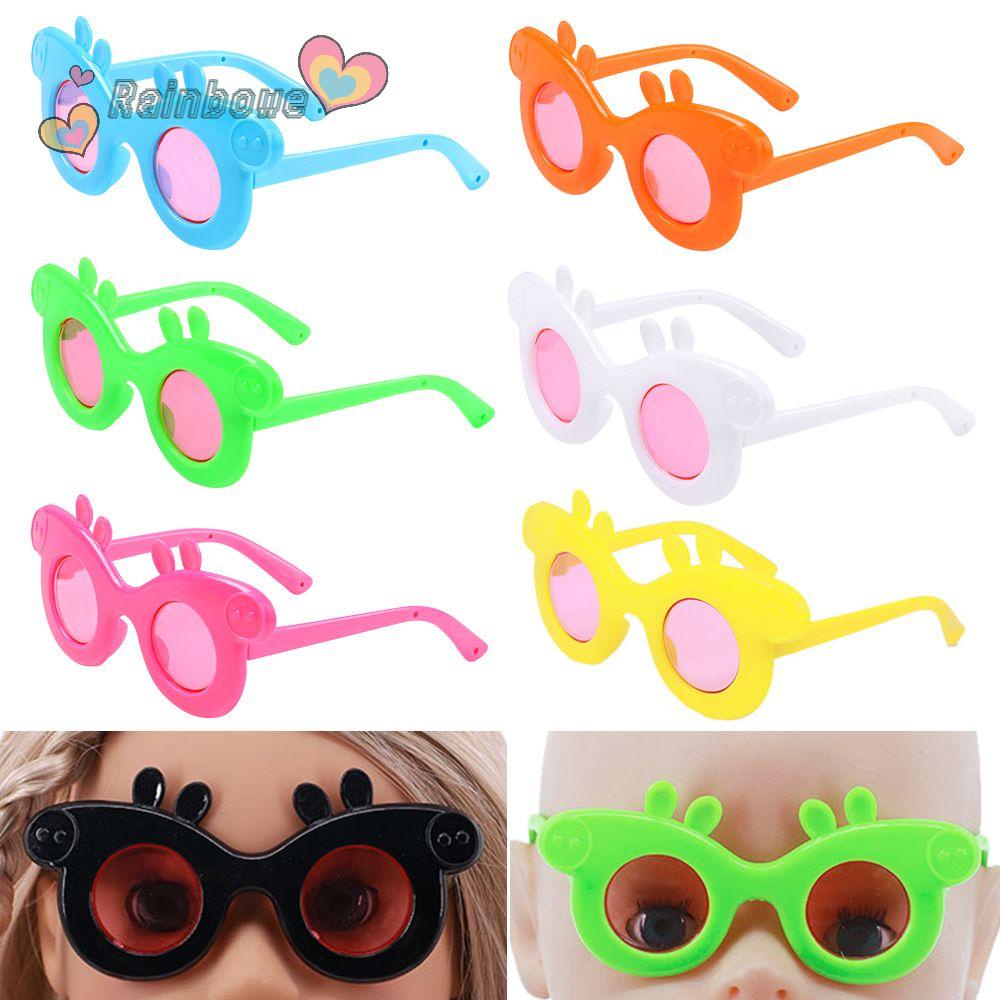 Mắt Kính Giả Kim Loại Màu Sắc Cầu Vồng Xinh Xắn Dành Cho Búp Bê