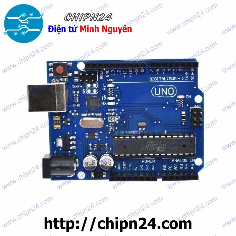 [1 pcs] Arduino UNO R3 (Chip cắm)