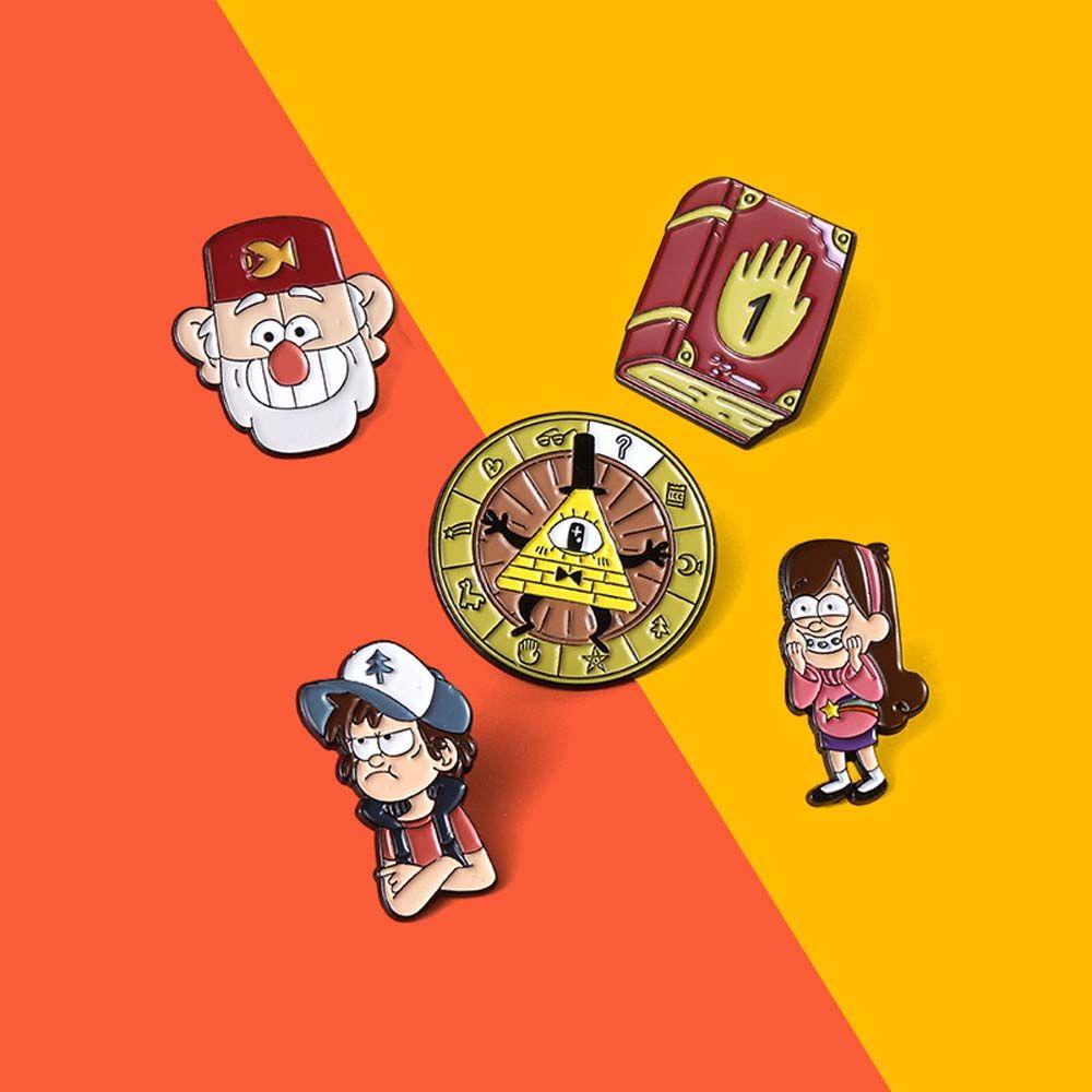 Huy Hiệu Cài Áo Ba Lô Hình Nhân Vật Hoạt Hình Gravity Falls Cổ Điển Sáng Tạo Làm Quà Tặng Cho Nữ