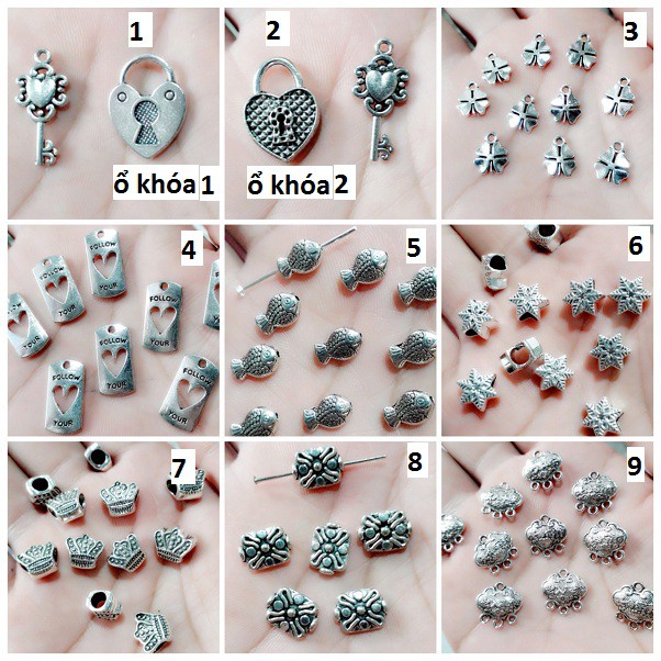Charm sỉ TPHCM : 50g = 23k / 1 gói [ Charm sỉ 50g / 1 gói ]