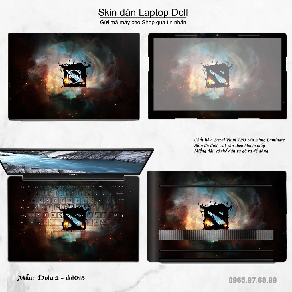 Skin dán Laptop Dell in hình Dota 2 nhiều mẫu 3 (inbox mã máy cho Shop)