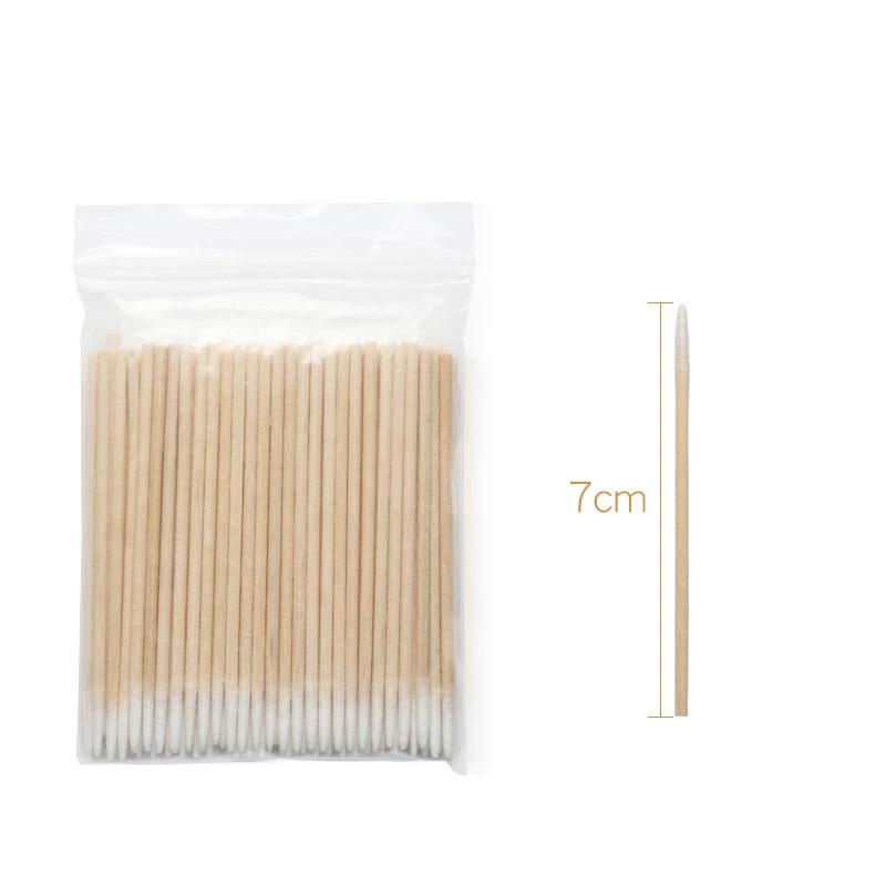 Bộ 100 Tăm Bông Đầu Nhọn / Đầu Nhọn Bằng Cotton Siêu Nhỏ Dùng Một Lần Đa Ứng Dụng