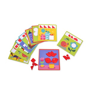 Bộ trò chơi ghép tranh hình học Shapes Puzzle – Thương hiệu MiDeer