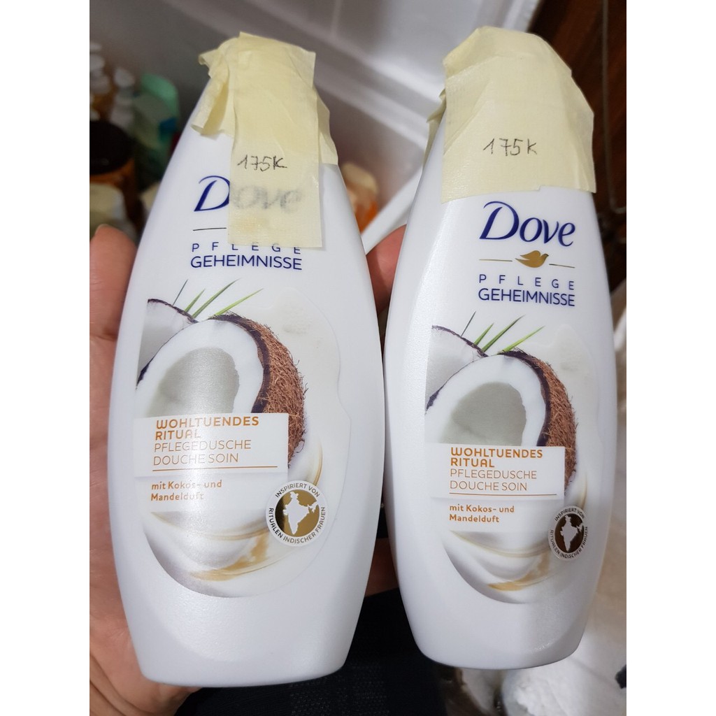 ***Sữa tắm Dove dừa 250ml (Đức) ***