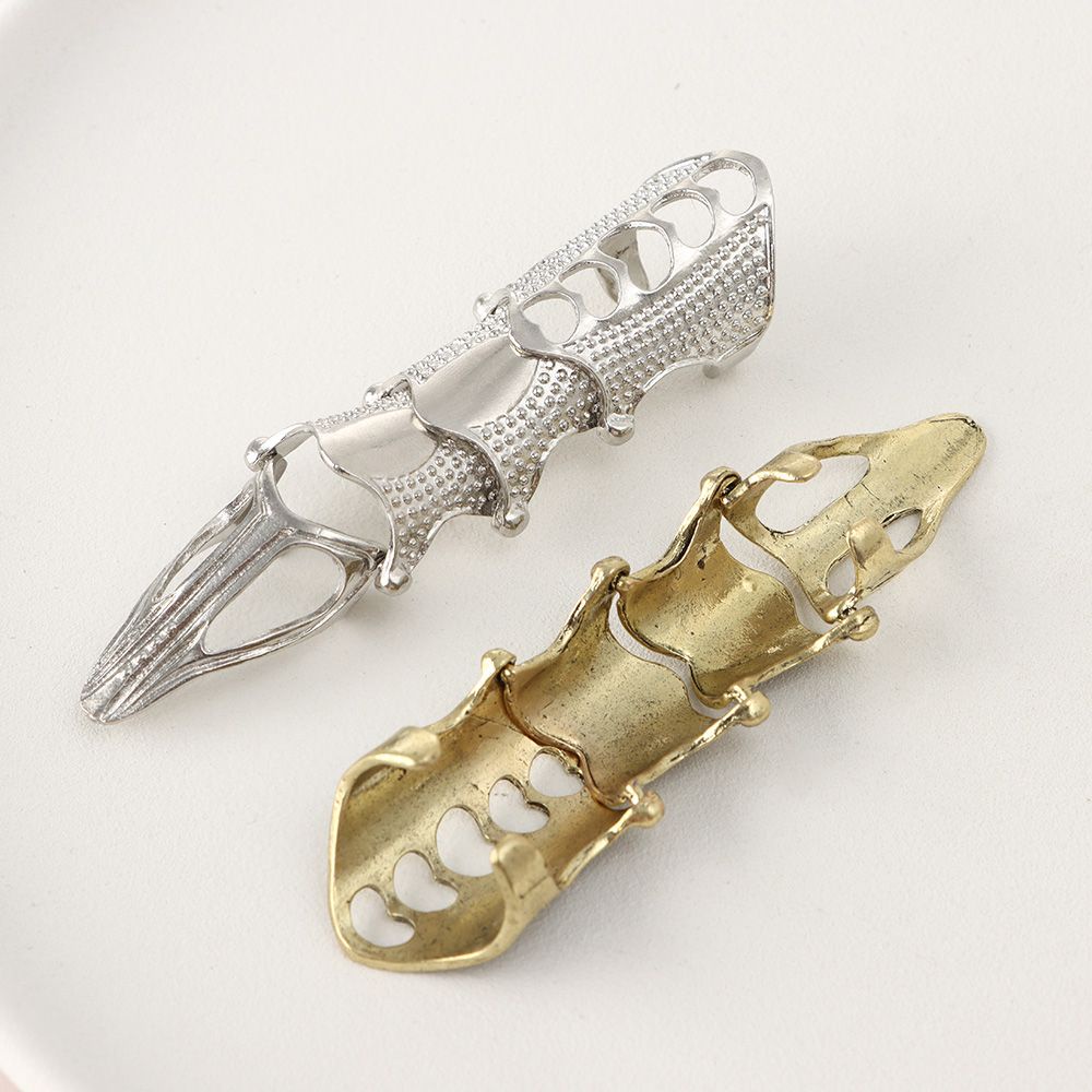 Nhẫn hình móng vuốt bằng kim loại nhiều màu thời trang tùy chọn