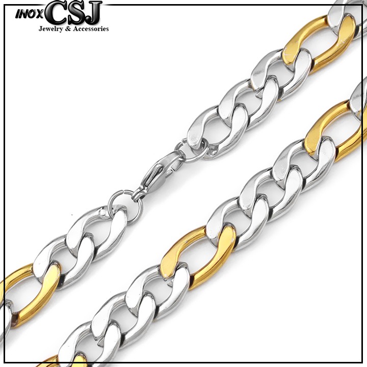 DÂY CHUYỀN NAM INOX LẶC ĐƠN TO 14LY MẠ VÀNGđẹp không đen