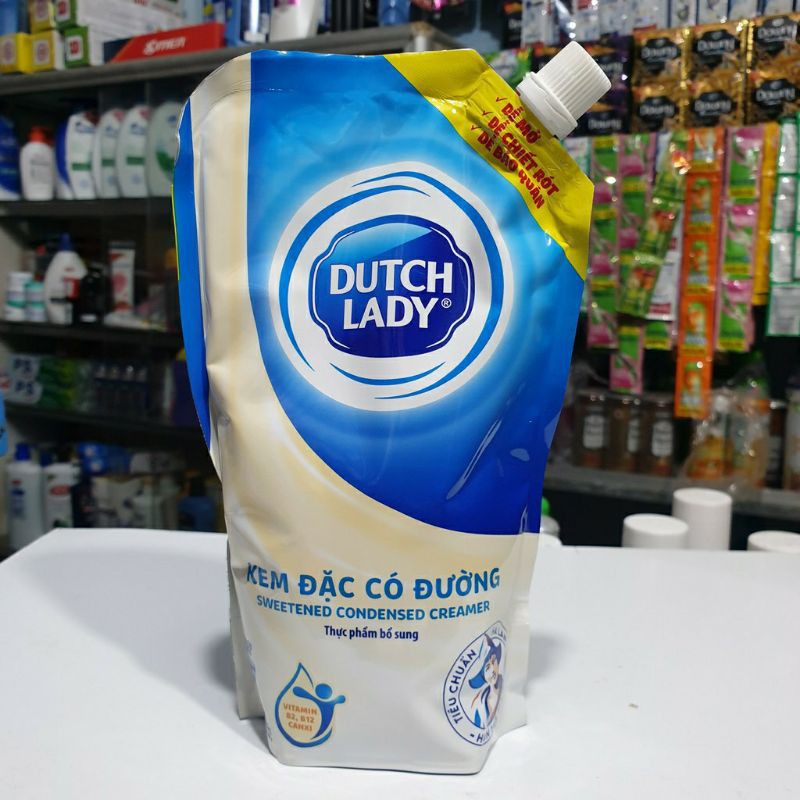 COMBO 5 Bịch Kem Đặc Có Đường DUTCH LADY Cô Gái Hà Lan Túi 560g Data 14/6/2021