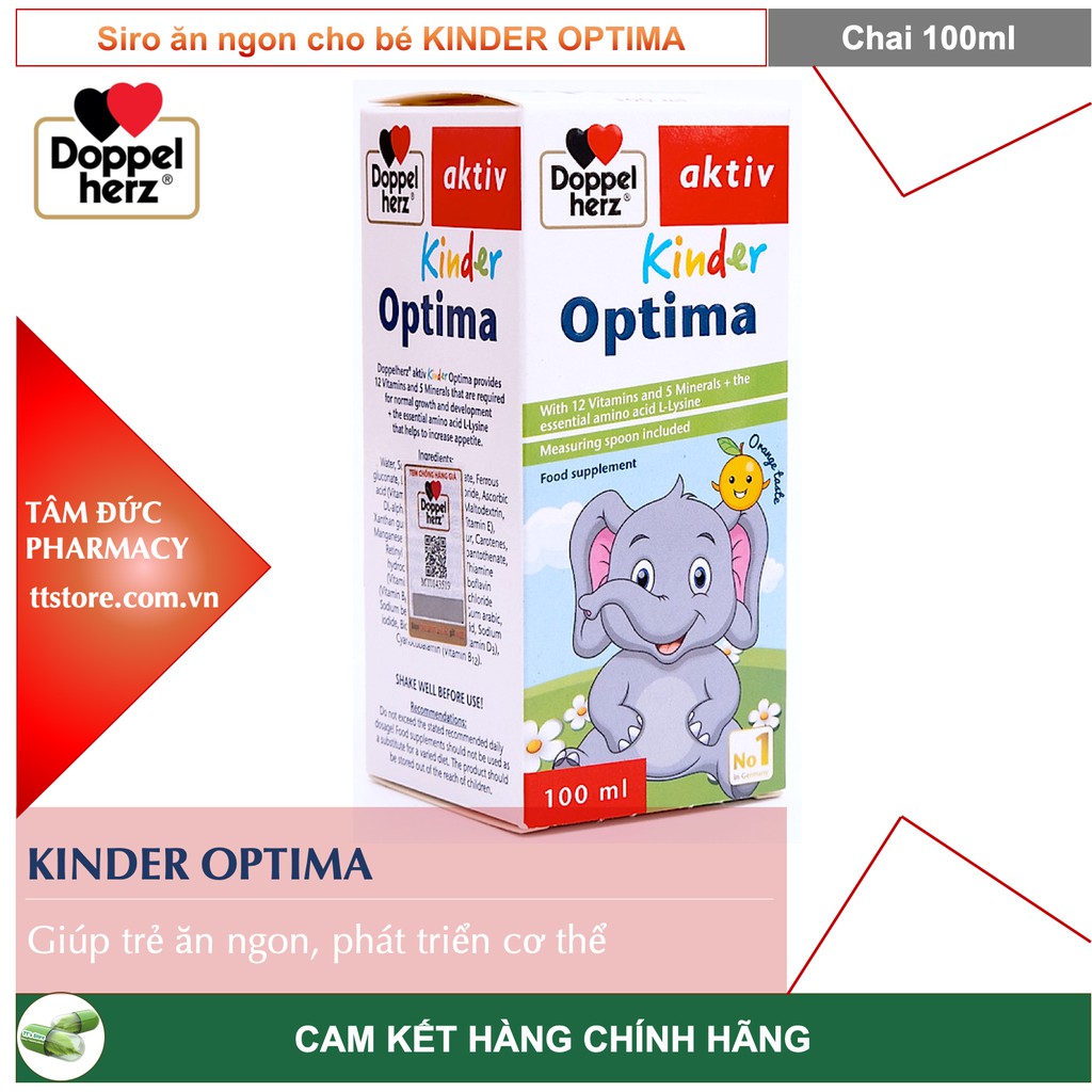 Doppel herz - kinder optima- siro ăn ngon, cải thiện tầm vóc cho bé - ảnh sản phẩm 1