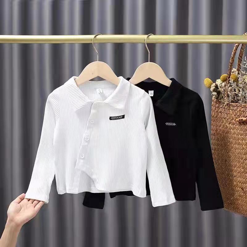 Áo Thun Dài Tay Ôm Dáng Thời Trang Xuân Thu Hàn Quốc Cho Nữ