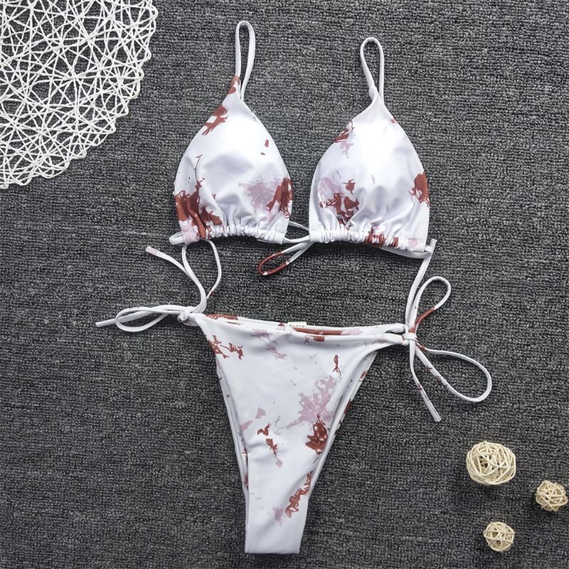 Bộ bikini hai mảnh màu nhuộm phong cách Brazil quyến rũ cho nữ