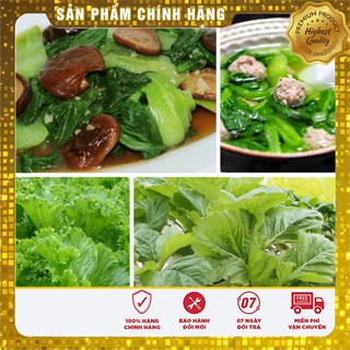 COMBO 2 gói hạt giống cải bẹ mào gà TẶNG 1 phân bón