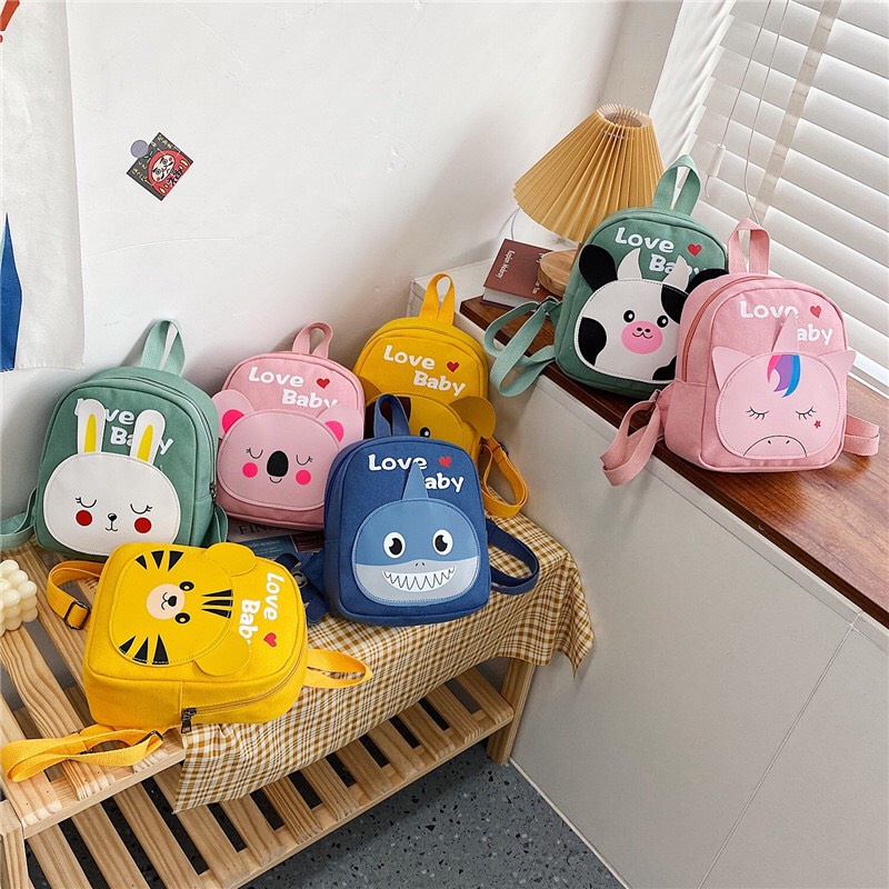 Balo cho bé mầm non đi nhà trẻ balo trẻ em mẫu giáo cá mập Baby Shark KGB001