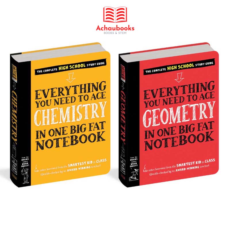 Sách Sổ tay học tập hình học,hóa học ( Bộ 2 cuốn )