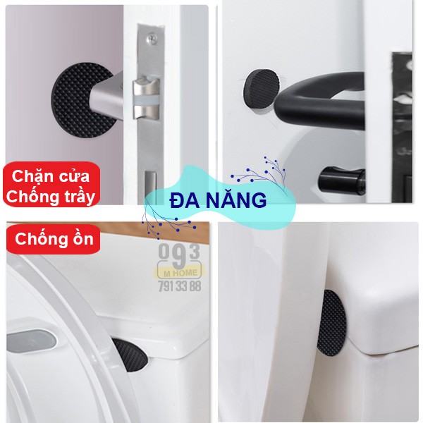 Combo 2 Miếng Dán Chống Trượt Chống Ồn Chống Trầy Sàn cao su 15x10 cm