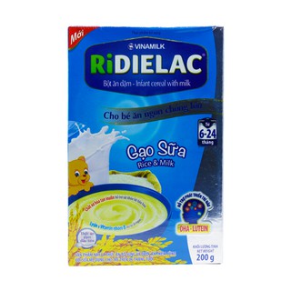 BỘT ĂN DẶM RIDIELAC -200g các hương vị