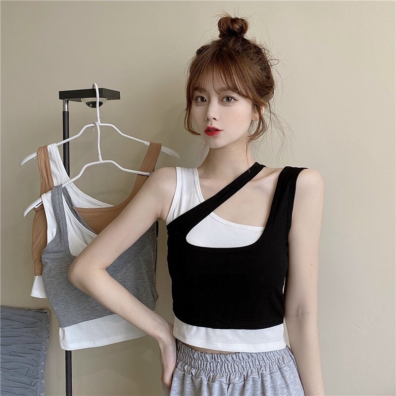 Áo Bra 2 Dây Bản To Chéo Vai Siêu Hot -  Áo Ngực Nữ Chất Cotton Mềm Mại Quyến Rũ