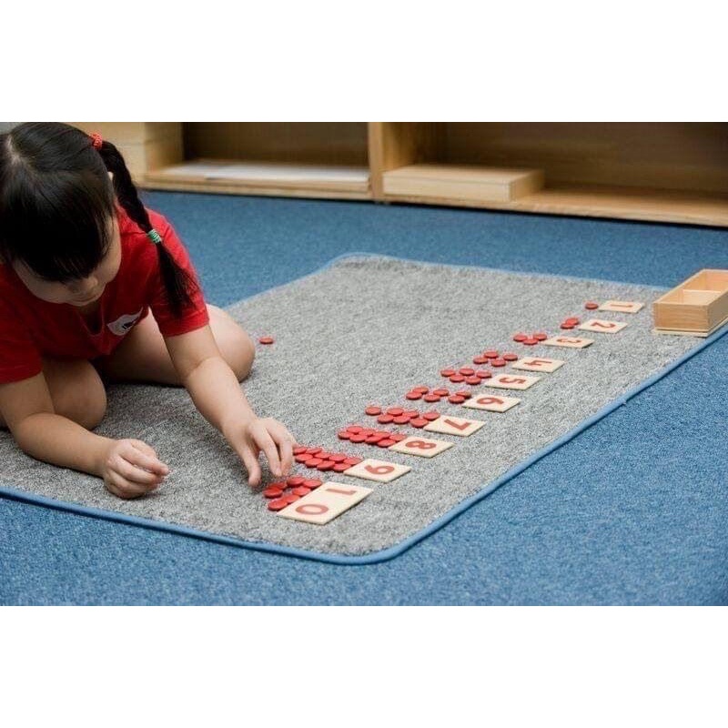 Thẻ số và hạt đếm Montessori (Cards and counters)