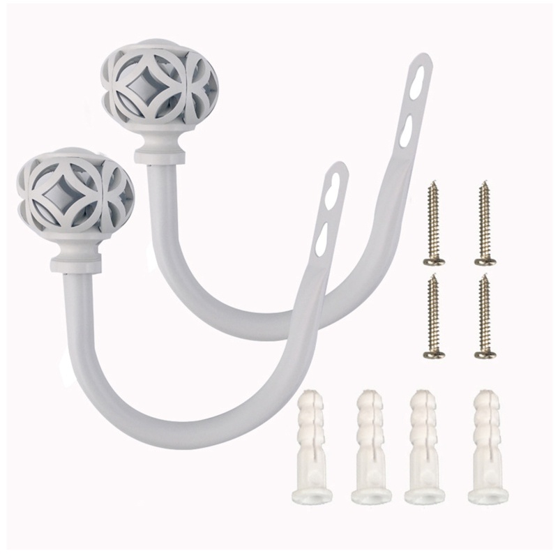 Set 2 Móc Treo Rèm Cửa Hình Chữ U Chịu Tải Nặng