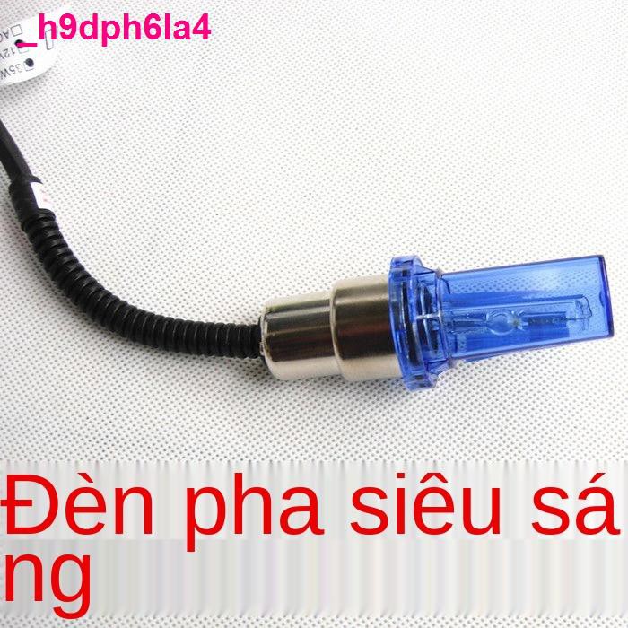 Đèn xeMiễn phí vận chuyển phụ kiện đèn pha xe máy hernia sửa đổi xenon siêu sáng lừa đảo chiếu xa và gần 12V35W