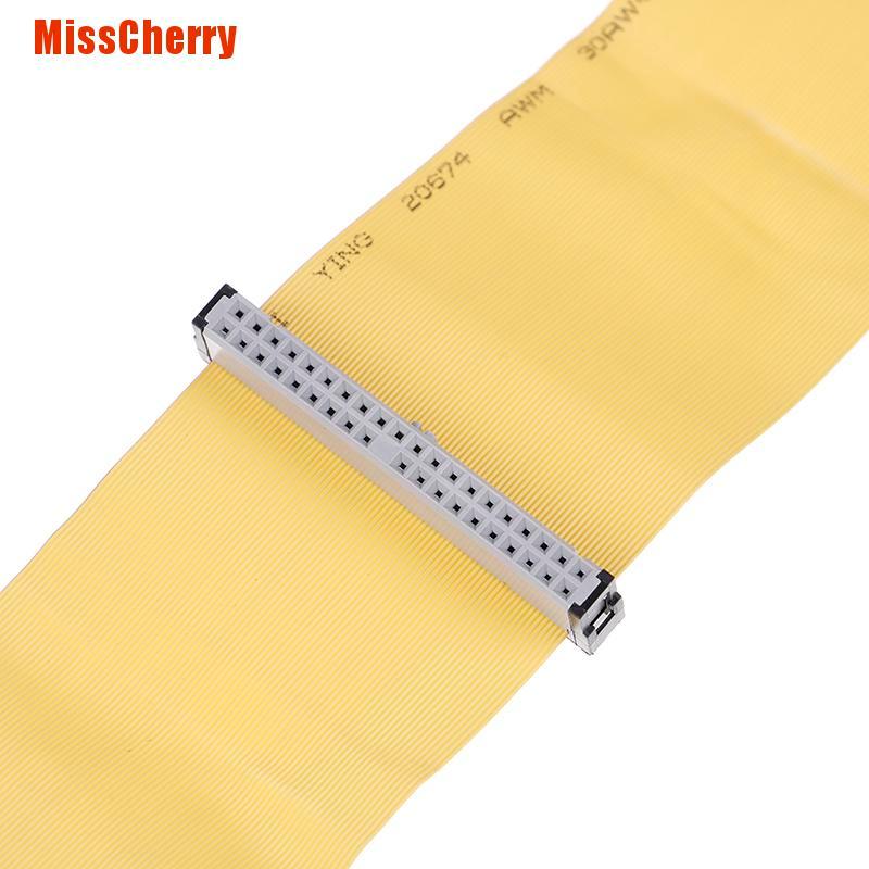 [MissCherry] 40 Pins 80 Wire Pata/Eide/Ide Hard Drive Dvd Ribbon Cable Yellow 40Cm