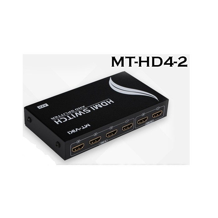 Bộ chia HDMI 4 vào 2 ra có điều khiển MT-VIKI