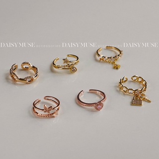 |KHÔNG ĐEN GI| Nhẫn kiểu Daisymuse