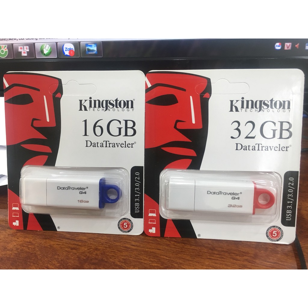 [USB tốc độ 3.0] USB Kingston 3.0 DataTraverler G4 - 32GB - Màu trắng bảo hành 5 năm !