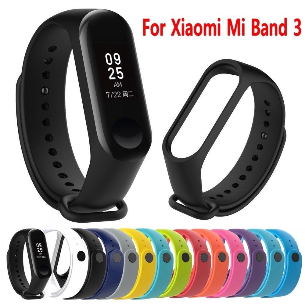 Dây đeo silicon thay thế cho vòng đeo tay thông minh Xiaomi Miband 3 Smart
