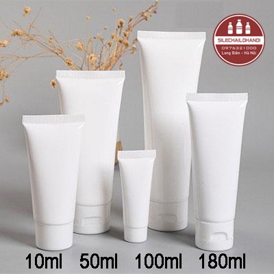 Tuýp nhựa trắng đục chọn size