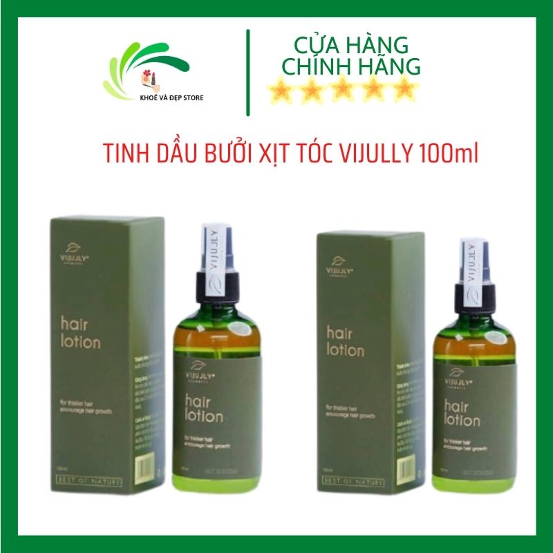 Tinh Dầu Bưởi Xịt Tóc VIJULLY Ngăn Ngừa Rụng Và Kích Thích Mọc Tóc Mọc Tóc Nhanh Giúp Giảm Hói Và Gãy Rụng