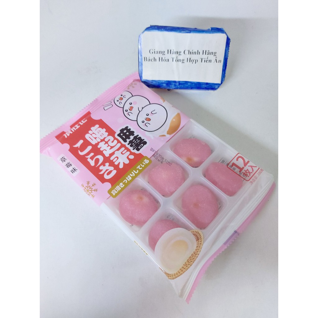 GÓI 180gr BÁNH MOCHI KEM LẠNH VỊ HOA QUẢ (12 bánh) Mềm Dẻo