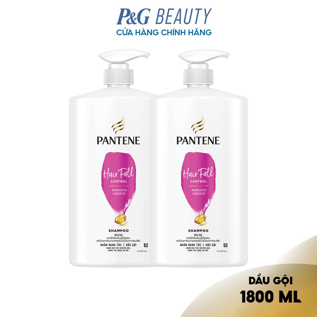Combo 2 Dầu Gội PANTENE Ngăn Rụng Tóc Chai 1800ML