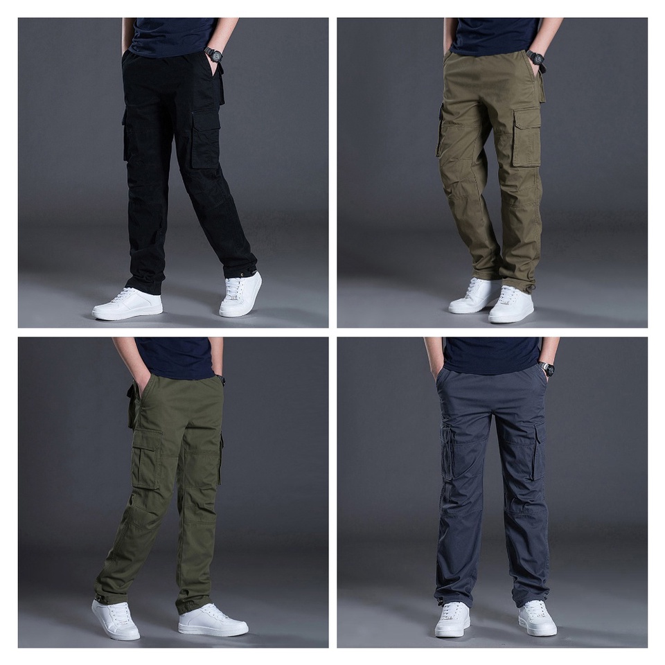 HNDC HHH Store Quần Kaki Túi Hộp Kiểu Lính Cạp Chun Chất Đẹp Phong Cách Thời Trang Cực Chất QUAN NAM 049